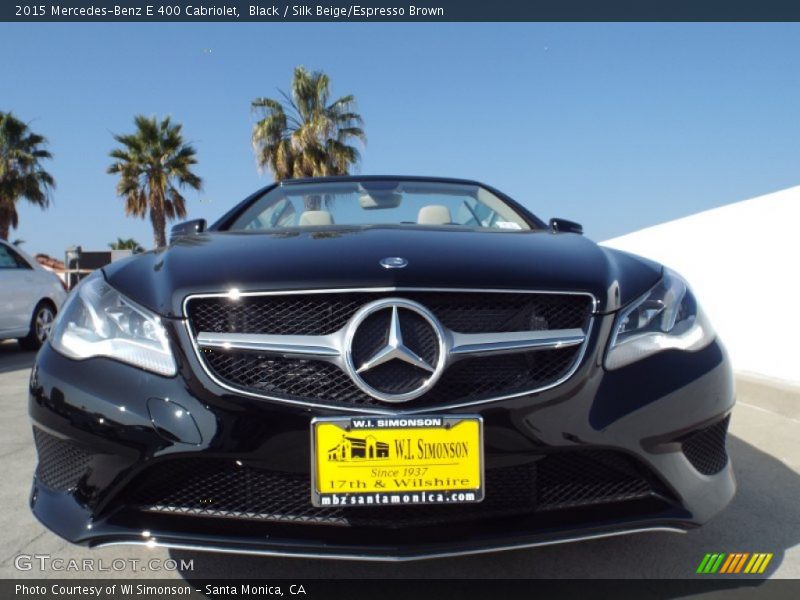 Black / Silk Beige/Espresso Brown 2015 Mercedes-Benz E 400 Cabriolet