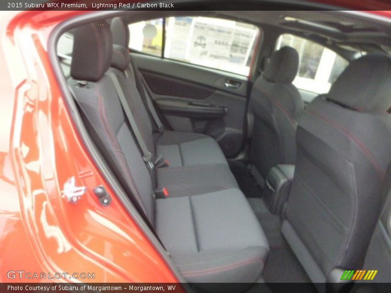 Lightning Red / Carbon Black 2015 Subaru WRX Premium