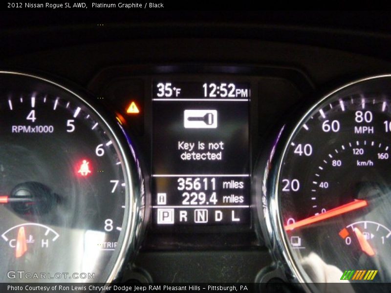 Platinum Graphite / Black 2012 Nissan Rogue SL AWD