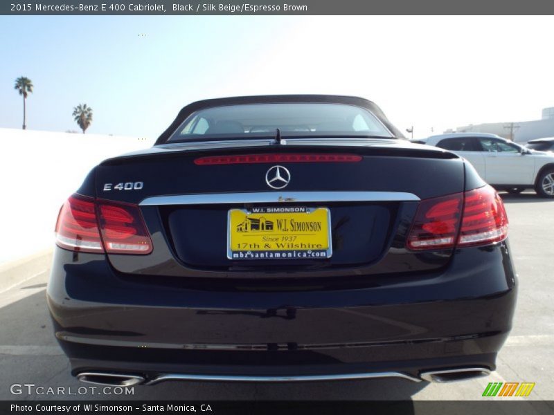 Black / Silk Beige/Espresso Brown 2015 Mercedes-Benz E 400 Cabriolet
