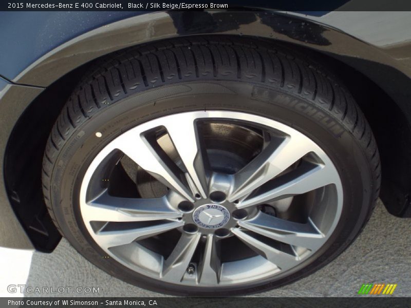 Black / Silk Beige/Espresso Brown 2015 Mercedes-Benz E 400 Cabriolet