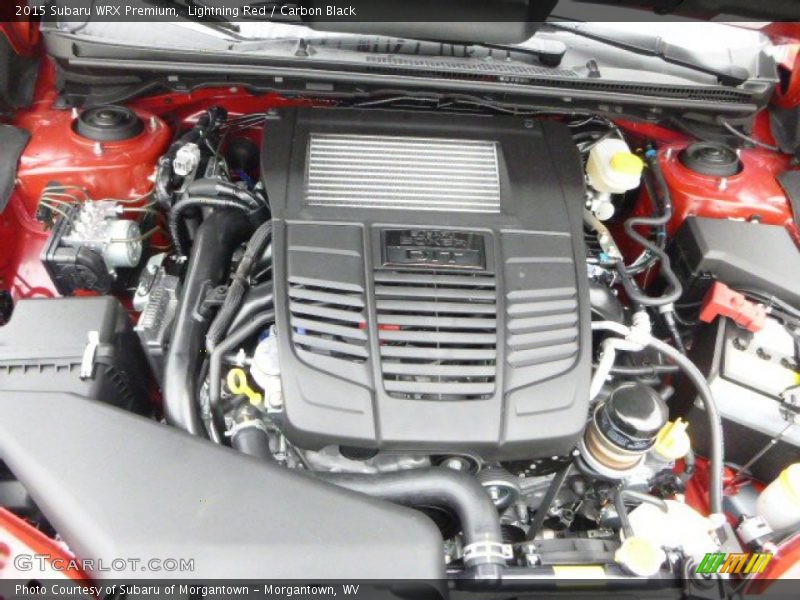 Lightning Red / Carbon Black 2015 Subaru WRX Premium