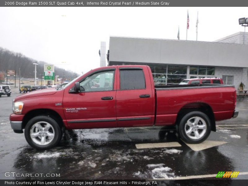 Inferno Red Crystal Pearl / Medium Slate Gray 2006 Dodge Ram 1500 SLT Quad Cab 4x4