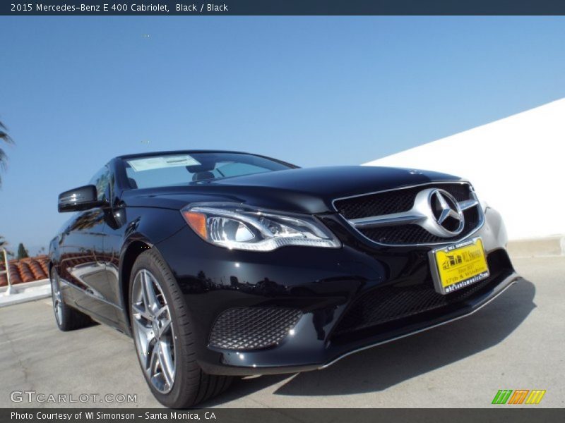 Black / Black 2015 Mercedes-Benz E 400 Cabriolet