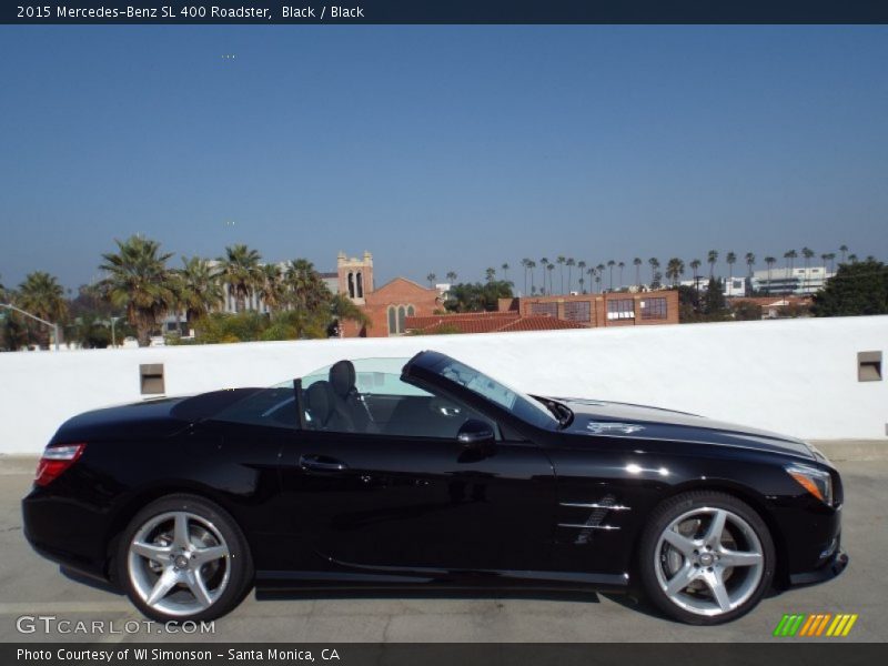 Black / Black 2015 Mercedes-Benz SL 400 Roadster