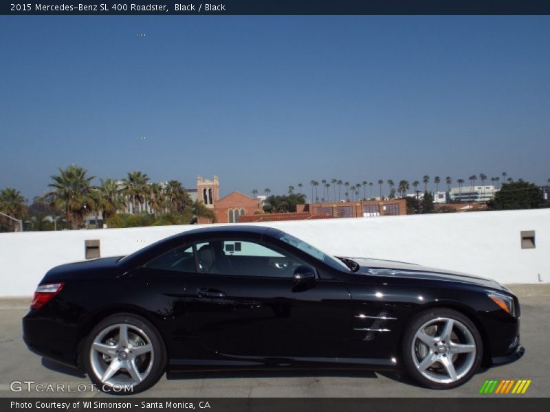 Black / Black 2015 Mercedes-Benz SL 400 Roadster