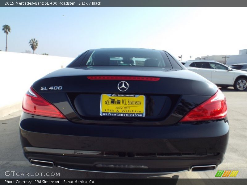 Black / Black 2015 Mercedes-Benz SL 400 Roadster