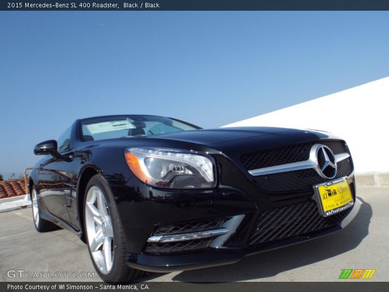 Black / Black 2015 Mercedes-Benz SL 400 Roadster