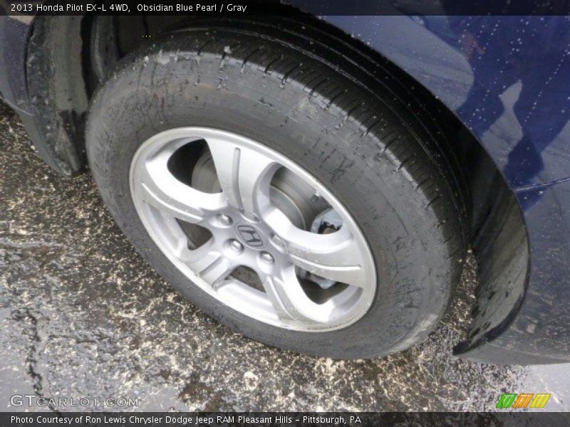 Obsidian Blue Pearl / Gray 2013 Honda Pilot EX-L 4WD