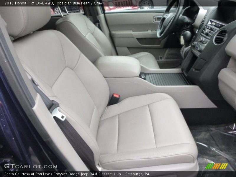 Obsidian Blue Pearl / Gray 2013 Honda Pilot EX-L 4WD