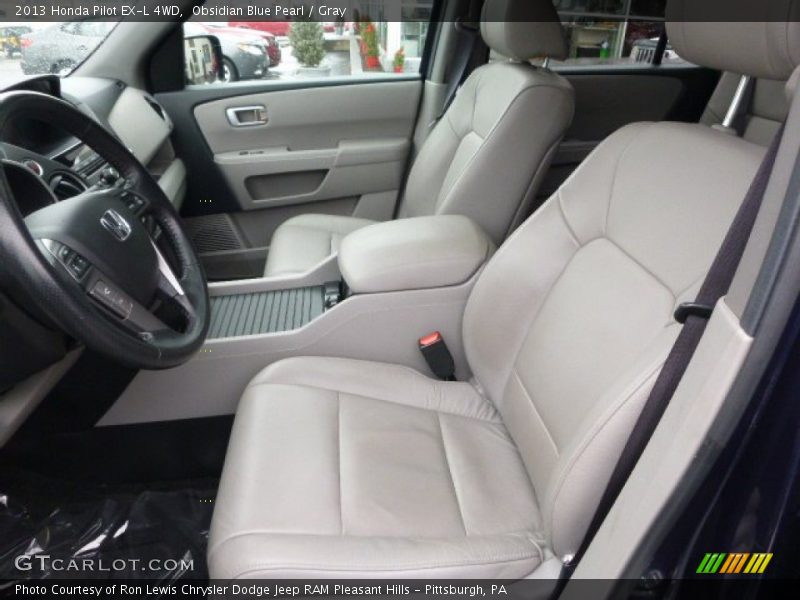 Obsidian Blue Pearl / Gray 2013 Honda Pilot EX-L 4WD