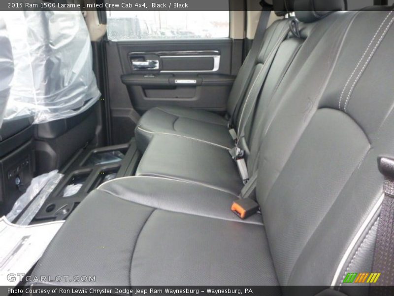 Rear Seat of 2015 1500 Laramie Limited Crew Cab 4x4