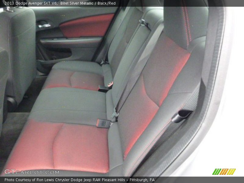 Billet Silver Metallic / Black/Red 2013 Dodge Avenger SXT V6