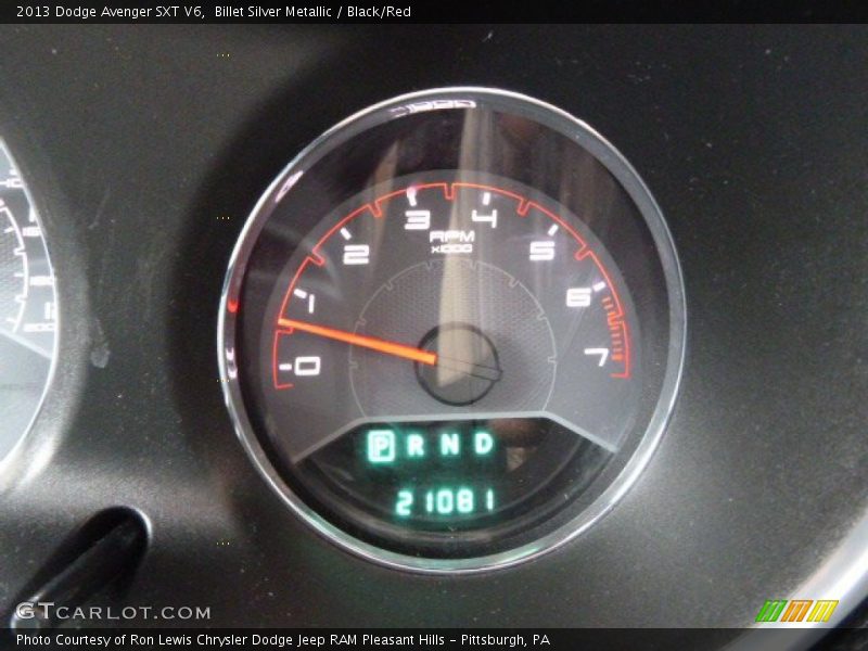Billet Silver Metallic / Black/Red 2013 Dodge Avenger SXT V6