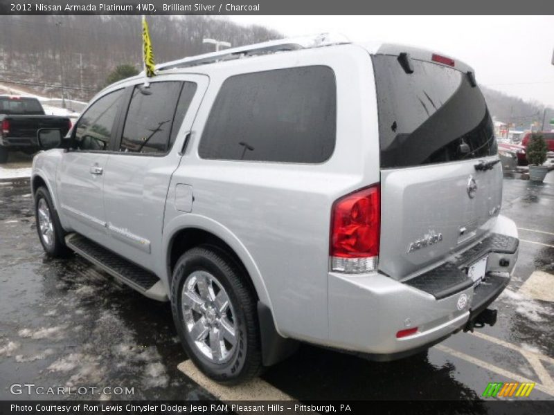 Brilliant Silver / Charcoal 2012 Nissan Armada Platinum 4WD