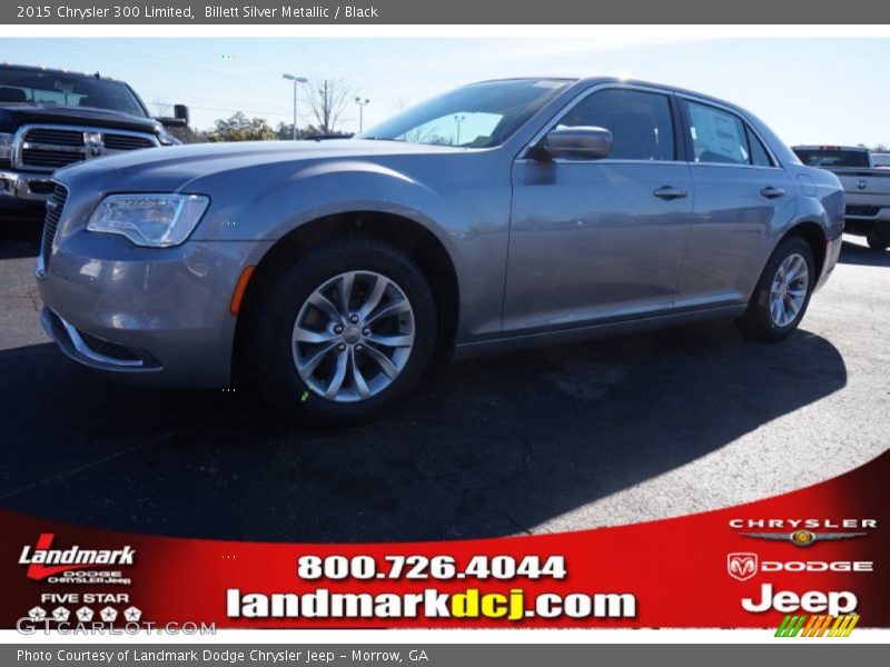 Billett Silver Metallic / Black 2015 Chrysler 300 Limited