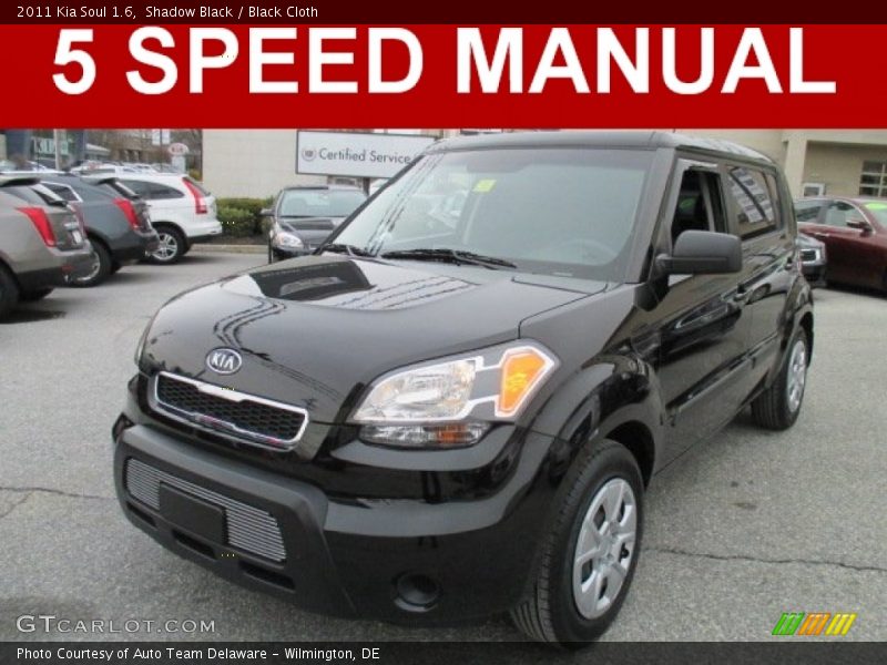 Shadow Black / Black Cloth 2011 Kia Soul 1.6