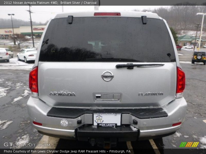 Brilliant Silver / Charcoal 2012 Nissan Armada Platinum 4WD