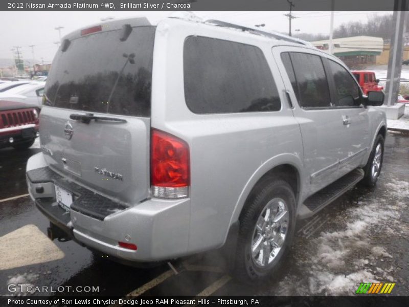 Brilliant Silver / Charcoal 2012 Nissan Armada Platinum 4WD