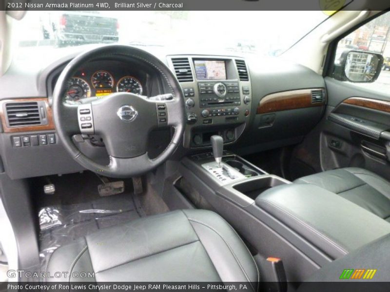 Brilliant Silver / Charcoal 2012 Nissan Armada Platinum 4WD