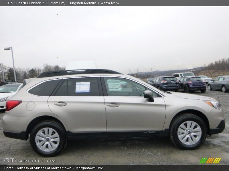 Tungsten Metallic / Warm Ivory 2015 Subaru Outback 2.5i Premium