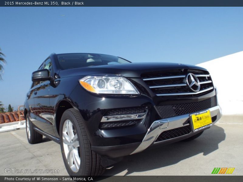 Black / Black 2015 Mercedes-Benz ML 350