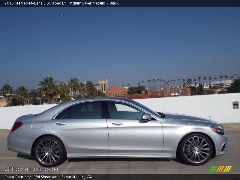 Iridium Silver Metallic / Black 2015 Mercedes-Benz S 550 Sedan
