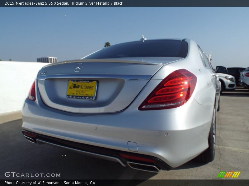 Iridium Silver Metallic / Black 2015 Mercedes-Benz S 550 Sedan