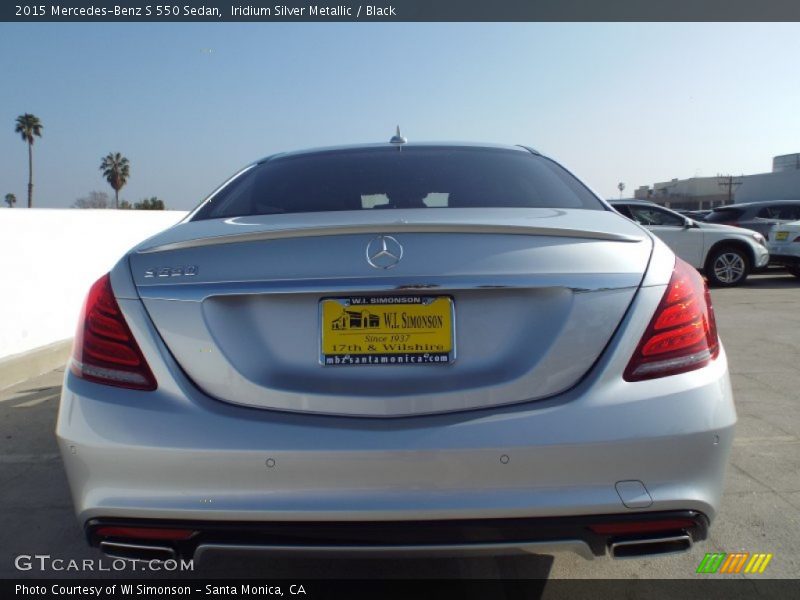 Iridium Silver Metallic / Black 2015 Mercedes-Benz S 550 Sedan