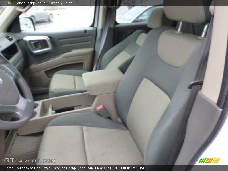 White / Beige 2007 Honda Ridgeline RT