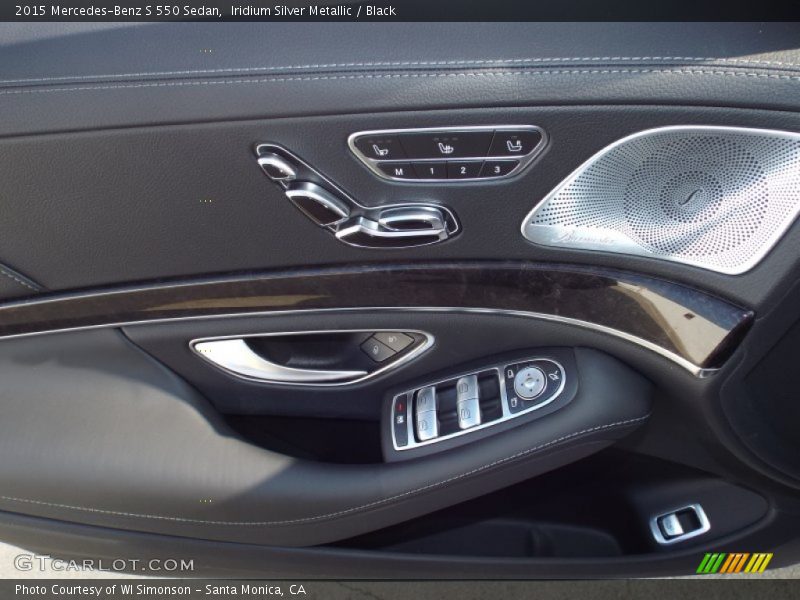 Iridium Silver Metallic / Black 2015 Mercedes-Benz S 550 Sedan
