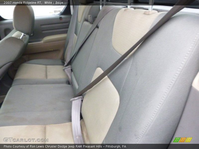 White / Beige 2007 Honda Ridgeline RT