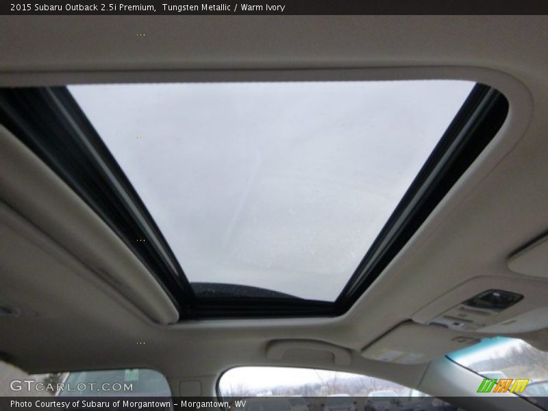 Tungsten Metallic / Warm Ivory 2015 Subaru Outback 2.5i Premium