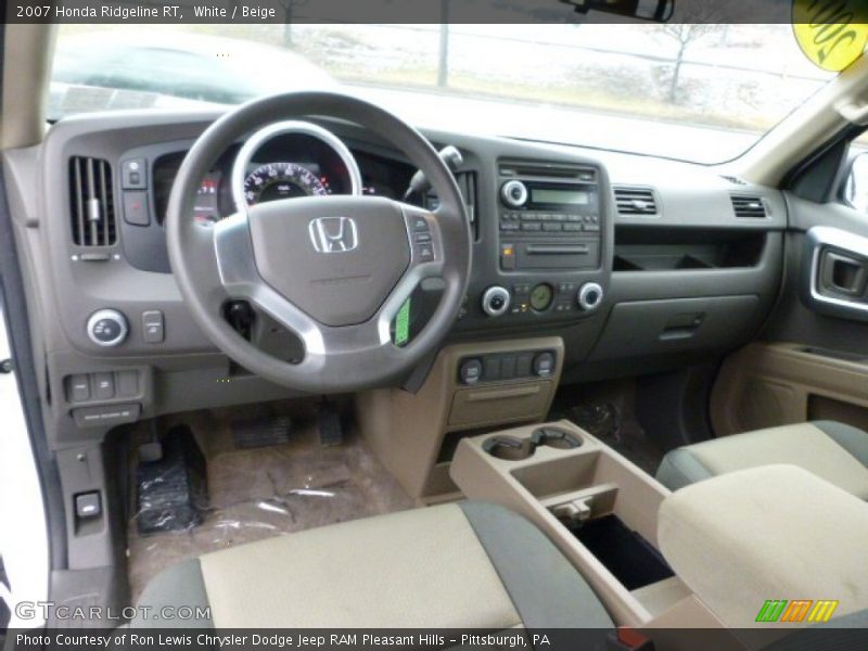 White / Beige 2007 Honda Ridgeline RT