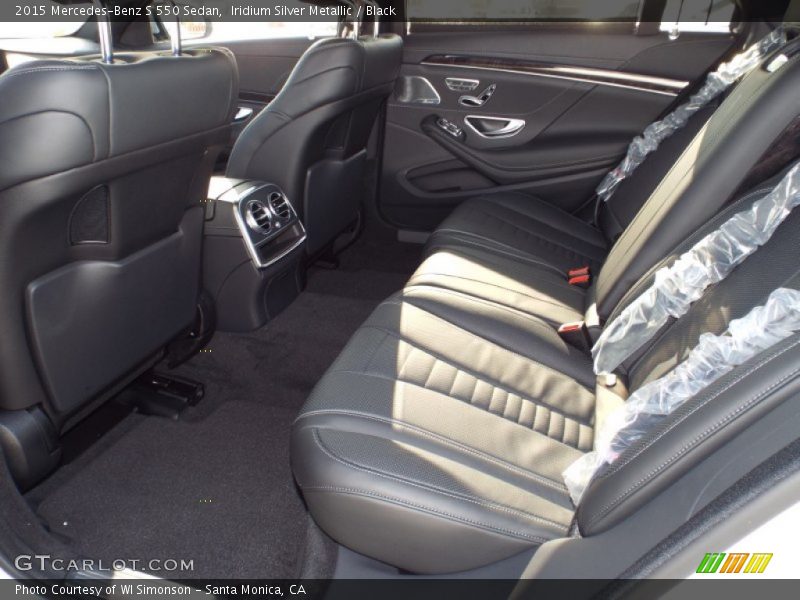 Iridium Silver Metallic / Black 2015 Mercedes-Benz S 550 Sedan