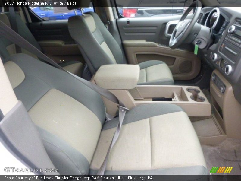 White / Beige 2007 Honda Ridgeline RT