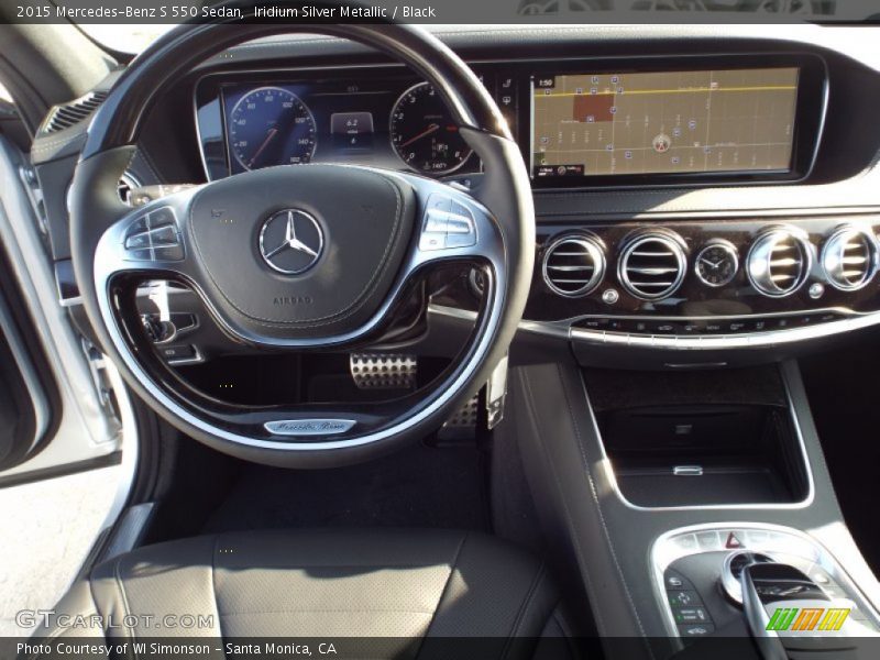 Iridium Silver Metallic / Black 2015 Mercedes-Benz S 550 Sedan