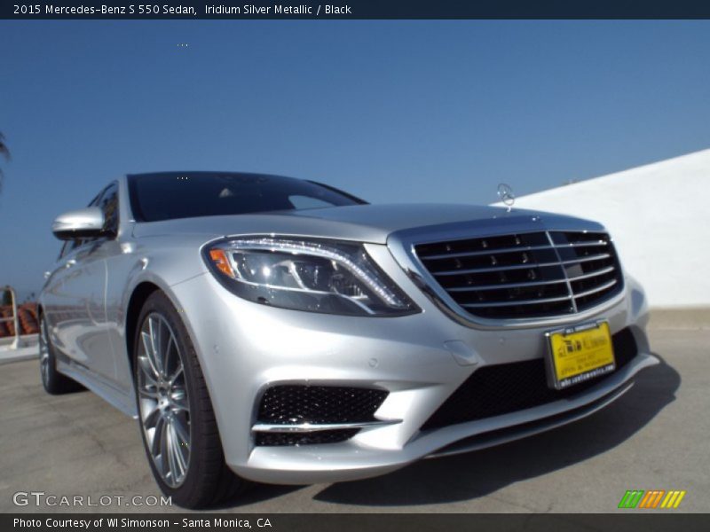 Iridium Silver Metallic / Black 2015 Mercedes-Benz S 550 Sedan