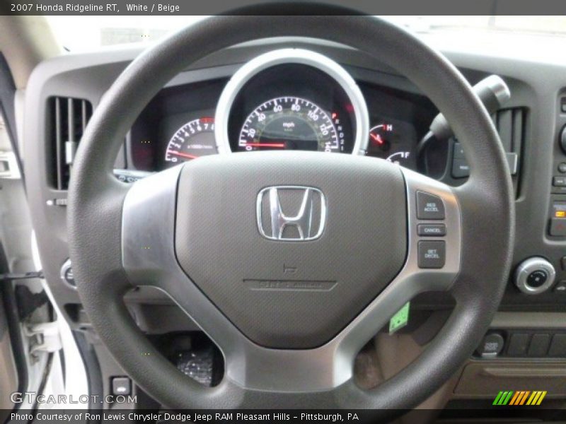 White / Beige 2007 Honda Ridgeline RT