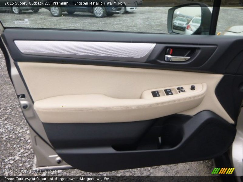 Tungsten Metallic / Warm Ivory 2015 Subaru Outback 2.5i Premium