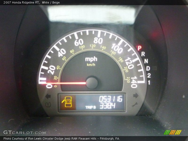 White / Beige 2007 Honda Ridgeline RT