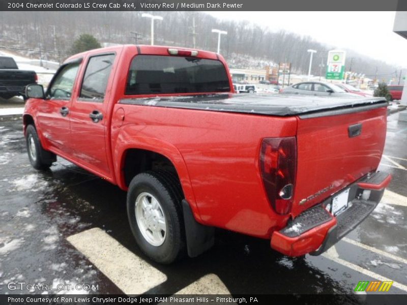 Victory Red / Medium Dark Pewter 2004 Chevrolet Colorado LS Crew Cab 4x4