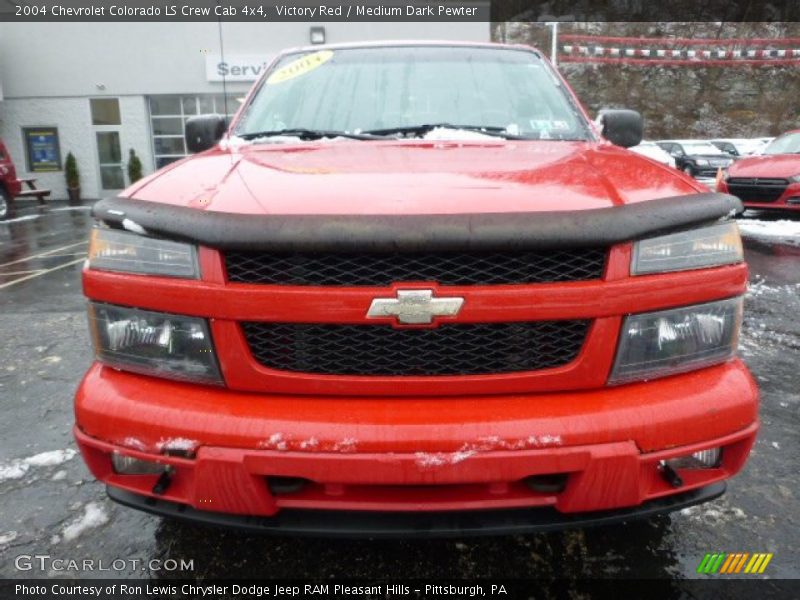 Victory Red / Medium Dark Pewter 2004 Chevrolet Colorado LS Crew Cab 4x4