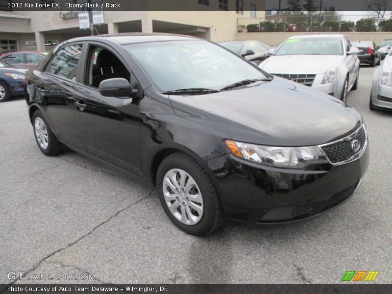 Ebony Black / Black 2012 Kia Forte EX