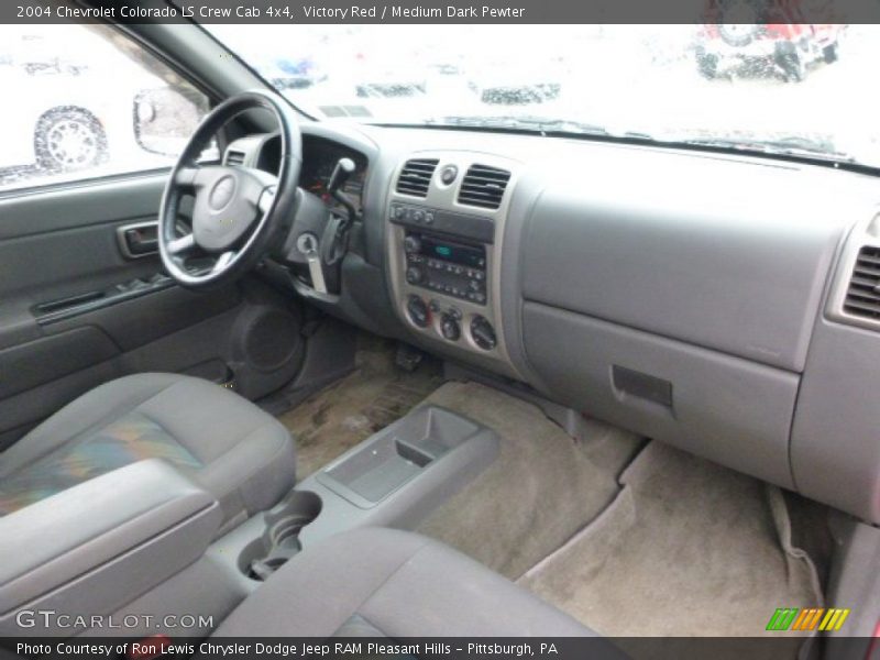 Victory Red / Medium Dark Pewter 2004 Chevrolet Colorado LS Crew Cab 4x4