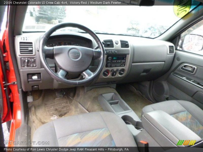 Victory Red / Medium Dark Pewter 2004 Chevrolet Colorado LS Crew Cab 4x4