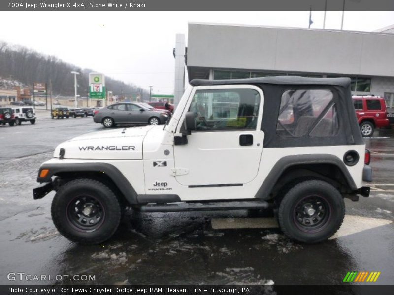 Stone White / Khaki 2004 Jeep Wrangler X 4x4