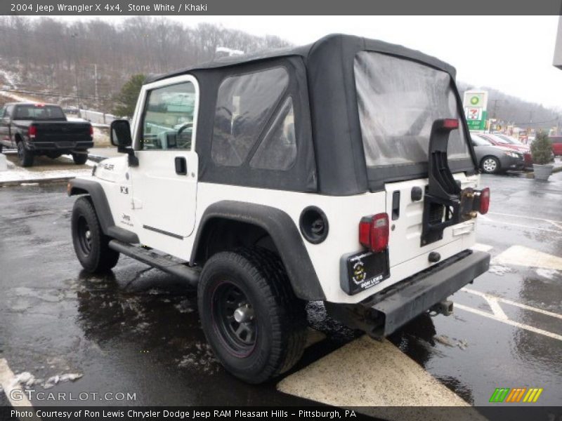 Stone White / Khaki 2004 Jeep Wrangler X 4x4