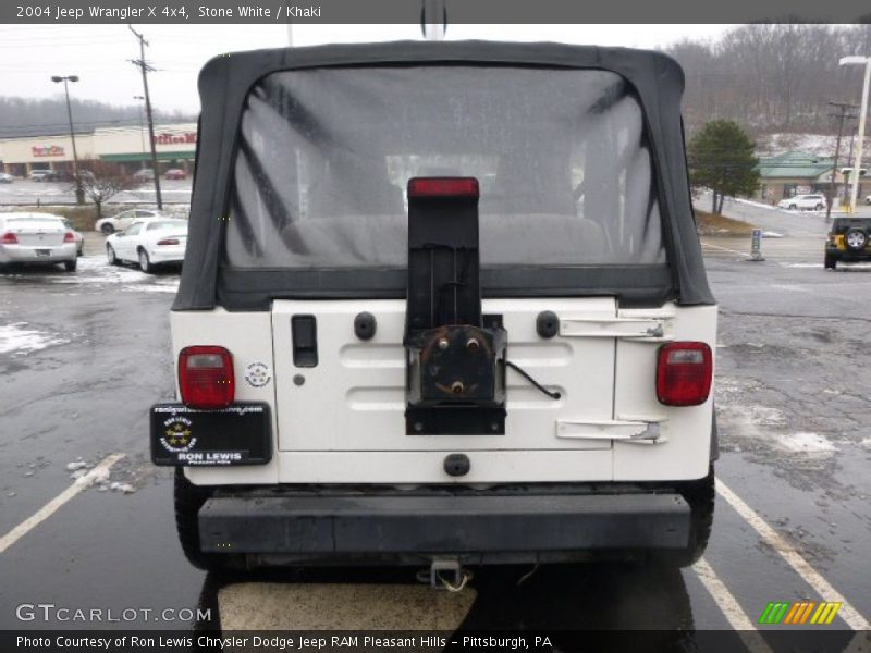 Stone White / Khaki 2004 Jeep Wrangler X 4x4