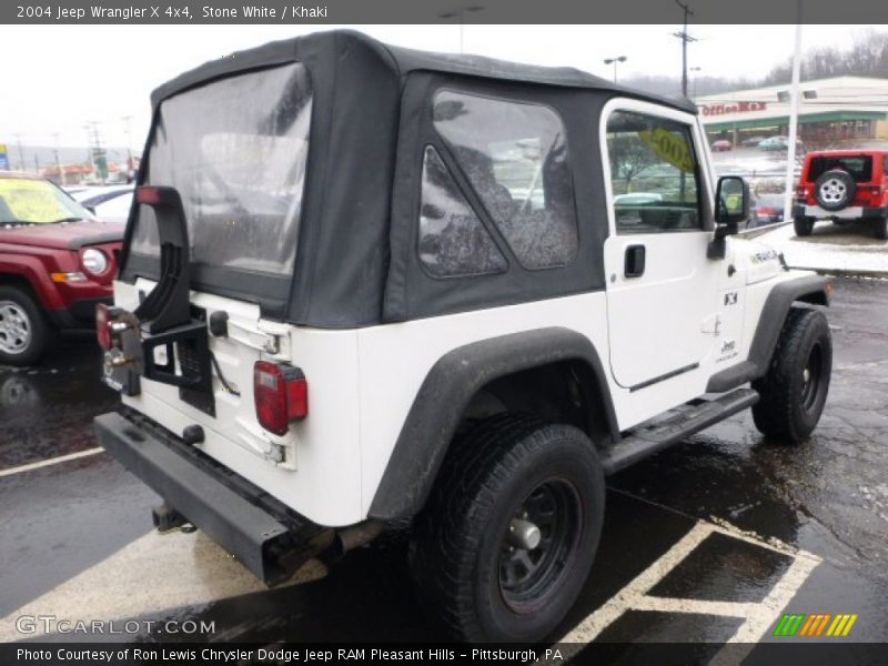 Stone White / Khaki 2004 Jeep Wrangler X 4x4